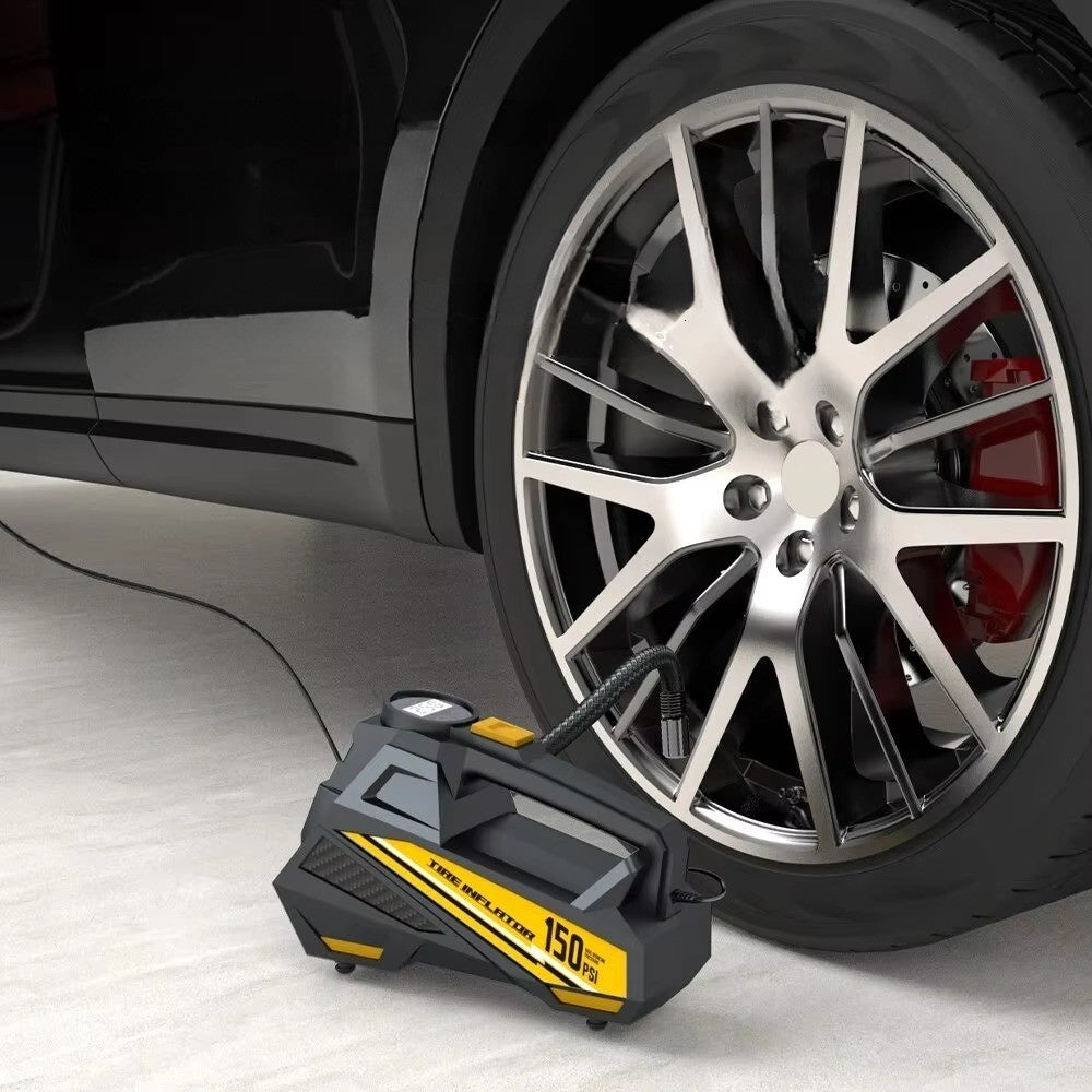 12V 150PSI Electric Tire Inflator Pump LED Car Air Compressor
